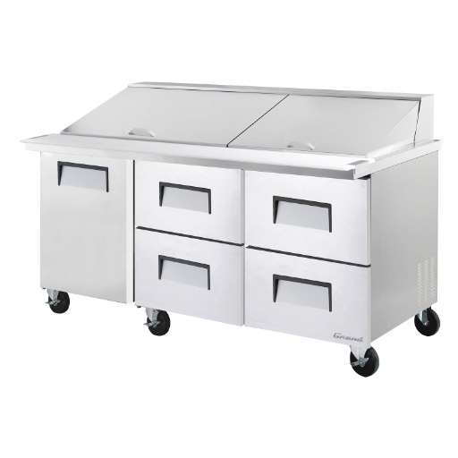 GMU-72(30)-D4RM_72" 4 drawers 1 left door megatop prep table