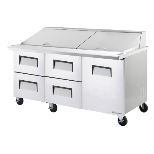 GMU-72(30)-D4LM_72" 4 drawers 1 right door megatop prep table