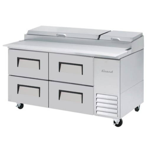 GPZ-67-D4_67" 4 drawers pizza  prep table