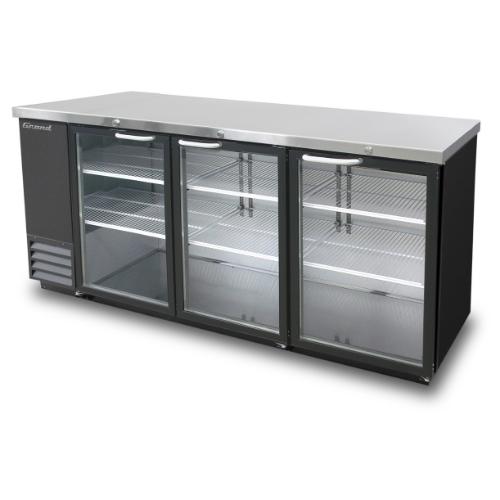 GBB-80BG-HC_80" 3 doors back bar - glass door