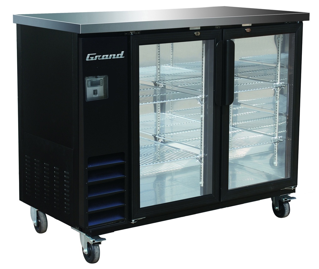 GT-BB49-24G-HC_49” Width Back Bar ( Swing Glass Door )