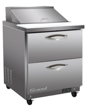 GT-SP28-D2-HC_28” Width Food Prep Table ( 2 Drawers)