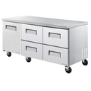 GUR-72-D4RM_72" 4 drawers 1 left door undercounter refrigerator