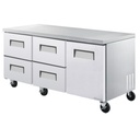 GUR-72-D4LM_72" 4 drawers 1 right door undercounter refrigerator