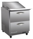 GT-MT28-D2-HC_28” Width Megatop Food Prep Table ( 2 Drawers)